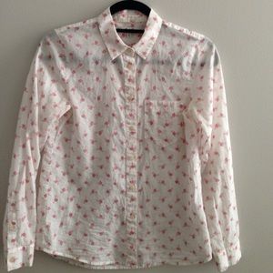 Madewell flamingo button-down shirt